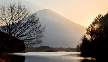 Lake Tanuki view at Fuji-san