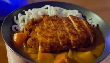 My first attempt at home made Katsu Curry Udon.