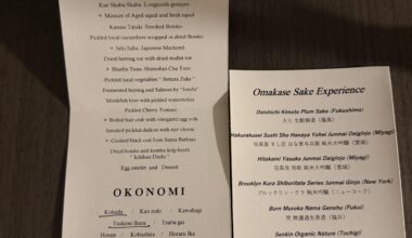 Another excellent meal at Sushi Sho NYC