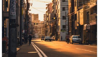 Sundown in Sumida-Ku