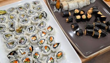 First time making sushi