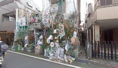 An unhinged house in Nerima Ward, Tokyo