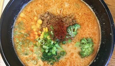 Tantanmen in So Cal (they switched from bok choy to broccoli which is disappointing) Still good though.