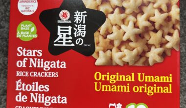 Love these Japanese rice crackers