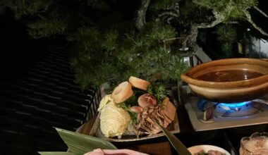 Wild boar nabe in Nara