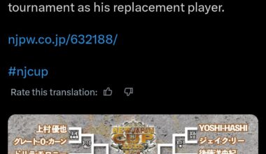 Ishii has been ruled out of the "NEW JAPAN CUP" due to injury