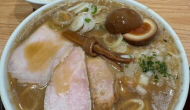 Chashu ramen with ajitama in Tokyo