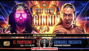 El Phantasmo vs Konosuke Takeshita: NJPW World Television Championship match, New Japan Pro Wrestling - The New Beginning USA, February 27, 2026