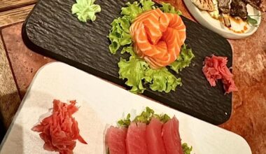 Sashimi and Ceviche.