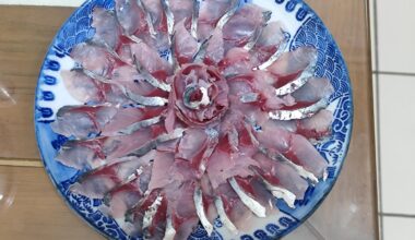 Japanese Makerel sashimi platter