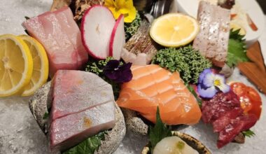 Sashimi plate for lunch