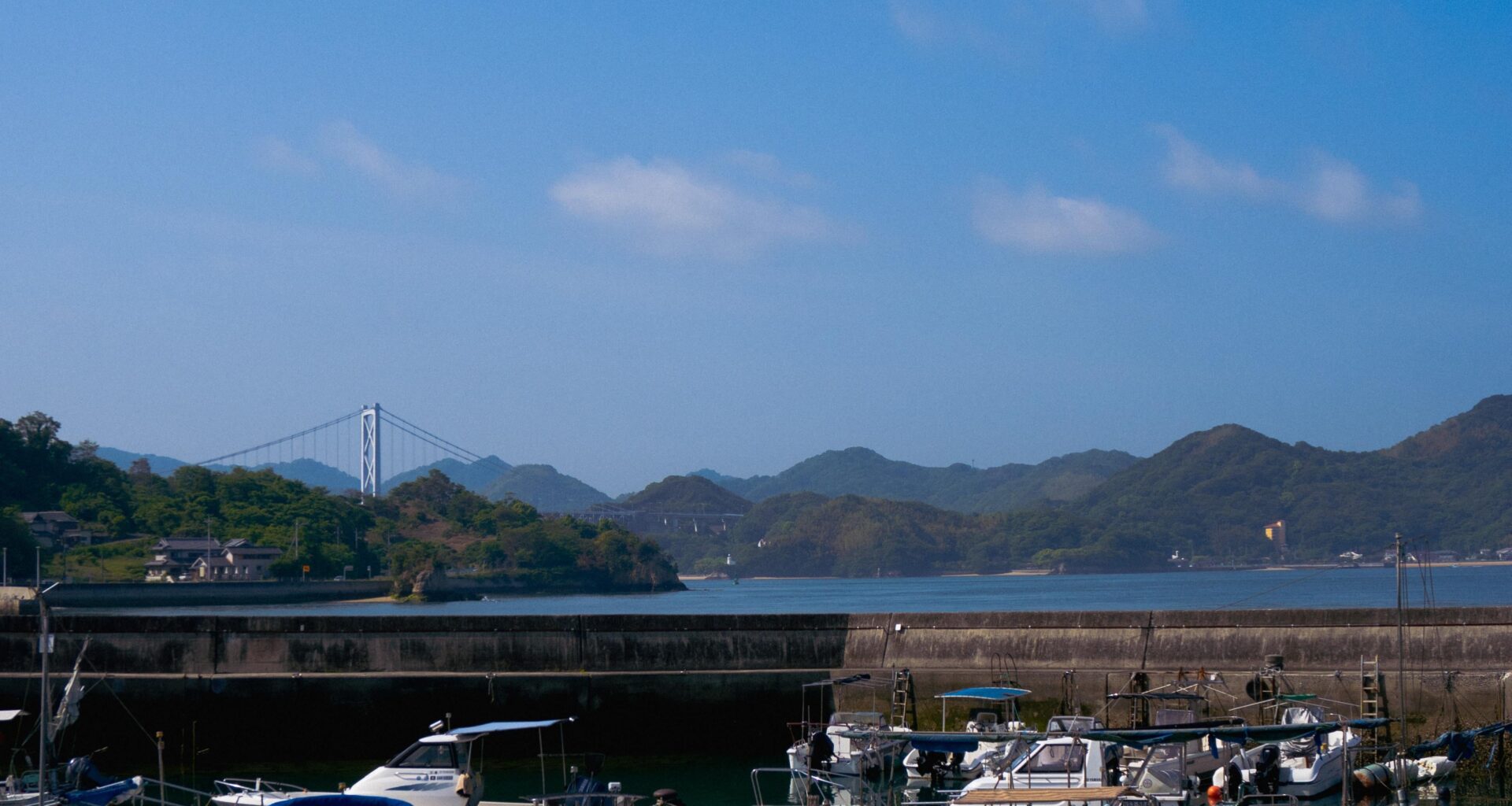 Quiet marina in Innoshima along the Shimanami Kaido route