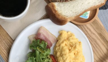 Breakfast I had at Andersens cafe Tsukuba