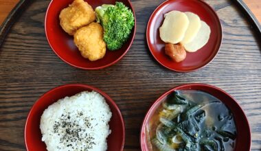 Just a simple dinner using components from lunch.