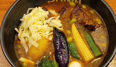 Soup curry I had in Sapporo today