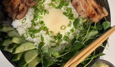 Pork Belly Chashu don with Onsen Egg