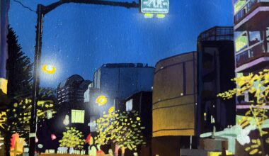 I painted a street in Meguro