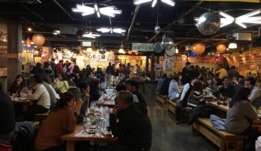 This food hall in Japan felt like a festival every night