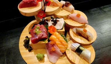 One of the most beautiful sushi presentations I’ve seen