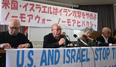 ‘An unjustifiable act of aggression’: Four groups of atomic bomb survivors in Nagasaki Prefecture hold a press conference to protest the attack on Iran
