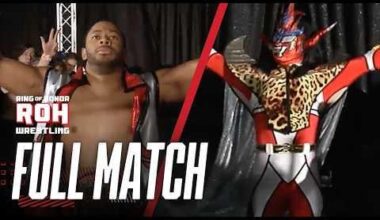 FULL MATCH Jushin Thunder Liger vs. Jay Lethal | ROH World TV Title | Supercard of Honor 2015