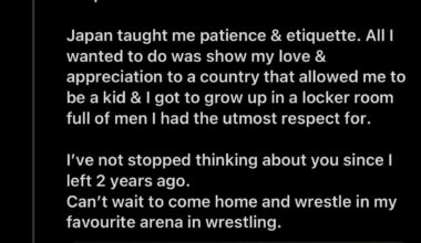 Ospreay gets emotional reflecting on how Japan shaped his career and life, also says he’s ready to return “home”