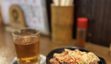 寿司からの焼鳥…
たまの1人飲みコース…
キンミヤの梅割りとモツ煮込み。