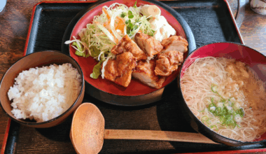 What's in these light, side dish noodle soups?