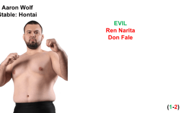 every Aaron Wolf singles match in new japan so far