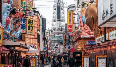 Osaka’s Shinsekai district