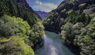 Tama River near Lake Okutama