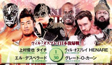 Will Ospreay will return to NJPW at Sakura Genesis.