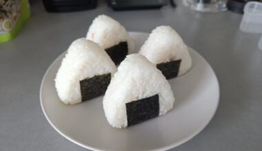Made onigiri for the first time.