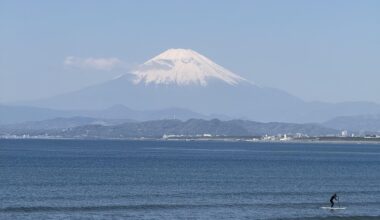 Amazing view of Fuji-san at Enoshima yesterday