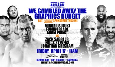 Action Wrestling has upgraded a tag match for Friday's show. It will now be Minoru Suzuki, Adam Priest, and Fuminori Abe vs Zack Sabre Jr, Jonathan Gresham, and Erick Stevens