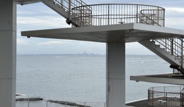 Minato Mirai, Yokohama from the Meiji 100 Year Memorial Observation Tower in Chiba. September, 2025.