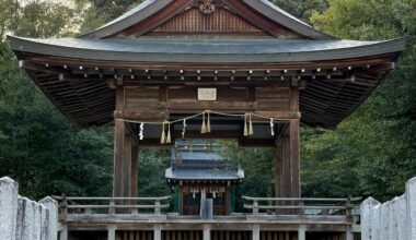 Hassho-jinja Shrine, Yesterday at Sunset