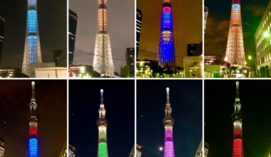 Tokyo Skytree Various Light up (2017/10-2018/08)