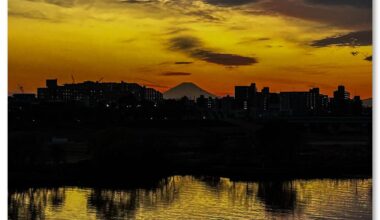 Fuji San and Sunset