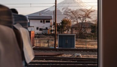 Leaving Kawaguchiko Station