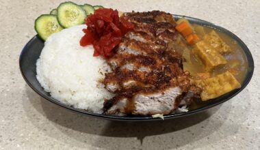 Katsu Kare. Experimenting with plating.