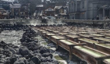 The Yubatake in Kusatsu, Gunma