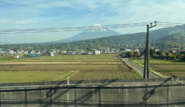 View of Mt. Fuji from the Shinkansen