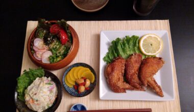 Fried chicken wings, potesara