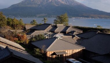 Sunset on Sakurajima (Kagoshima)