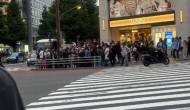 Is this dude famous? Why is everyone gathered a rounding him recording - Tokyo May 6