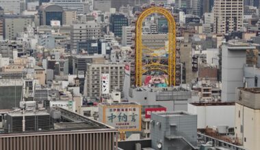 Osaka view from hotel