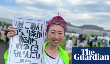 Japan sees largest protest in support of pacifist constitution as PM Takaichi pushes revisions