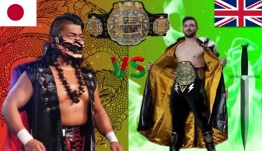 Shingo Takagi vs Callum Newman. IWGP Heavyweight title match. Wrestling Dontaku 2026, 4 May 2026. Fan made poster