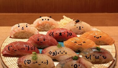 Can’t decide which tiny sushi to eat first 🥹